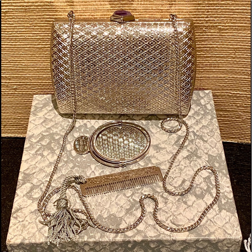 Vintage Judith Lieber Silver Bag